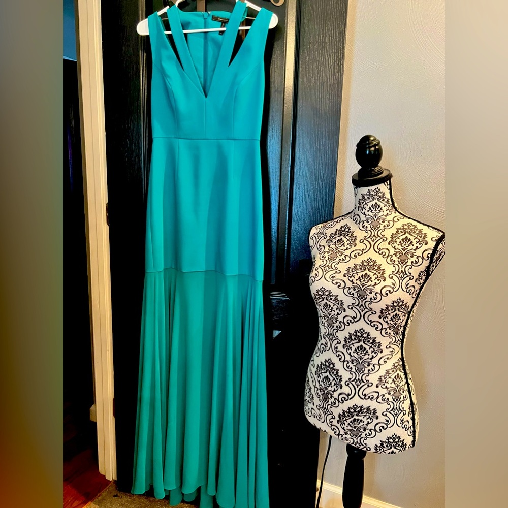 BCBG jade green gown size 4